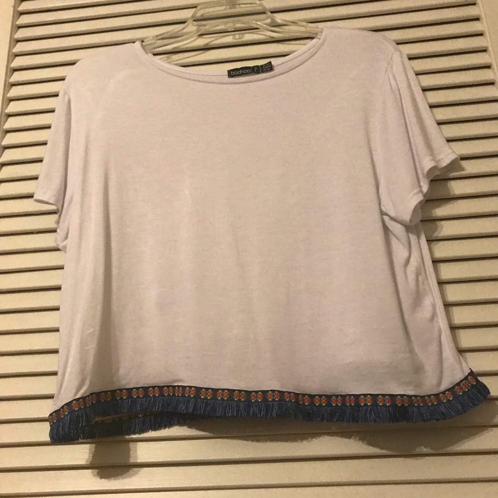 NWOT BooHoo Petite crop top!💙✨